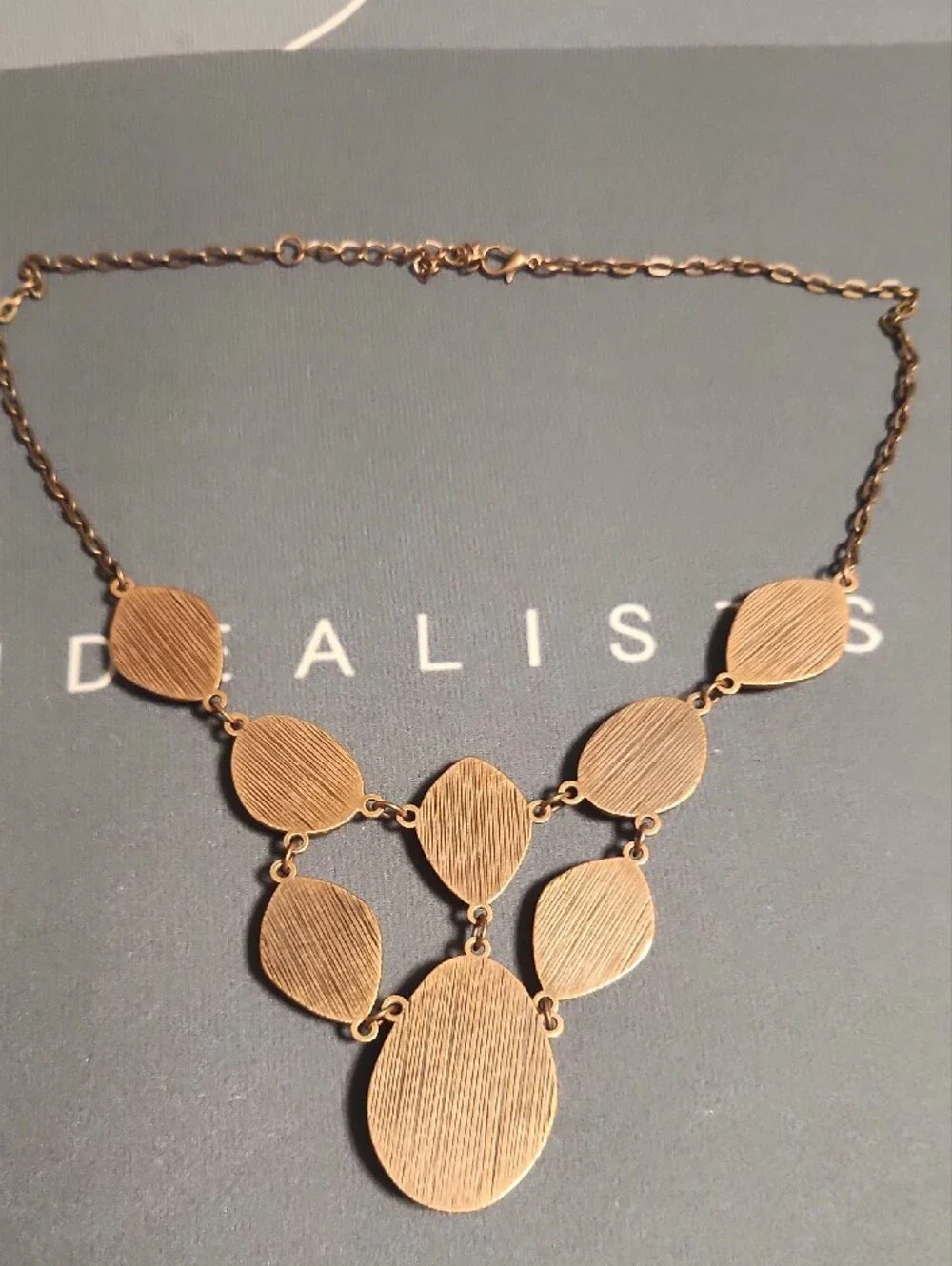 Yellow Acrylic Stone Statement Necklace - Unbranded